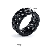 Anel Masculino Retro Double Chain