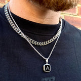 Colar Masculino com Letras Iniciais